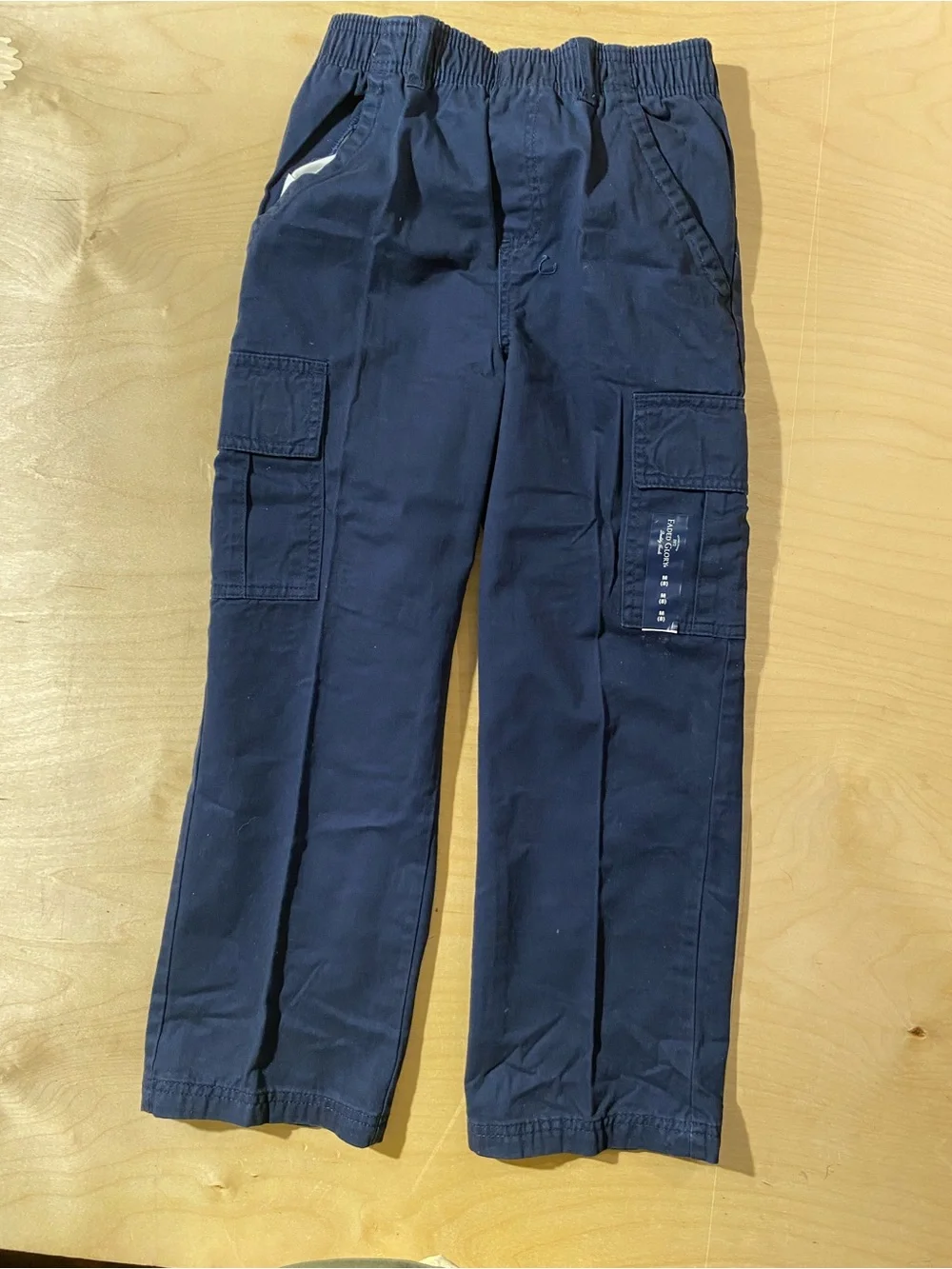 Faded Glory Kids Navy Cargo Pants Medium (8) (SX)